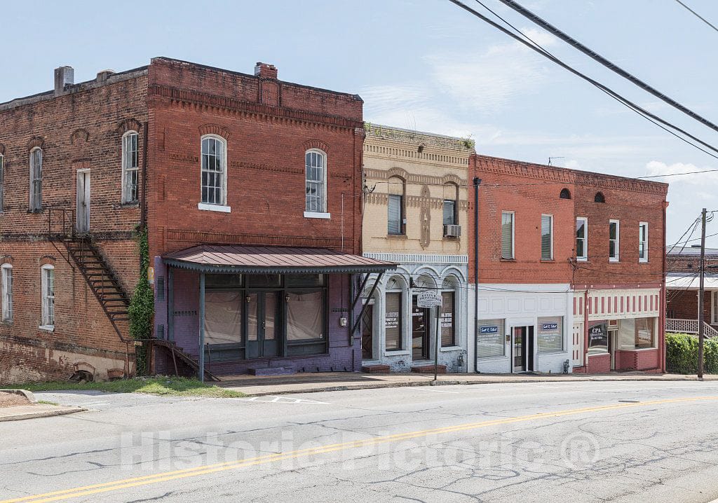 Photo - Old Buildings, Some Empty and Abandoned, in Jefferson, Georgia- Fine Art Photo Reporduction