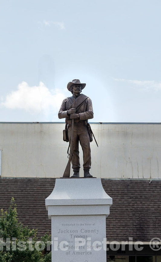 Photo - Confederate Monument in Jefferson, Georgia- Fine Art Photo Reporduction