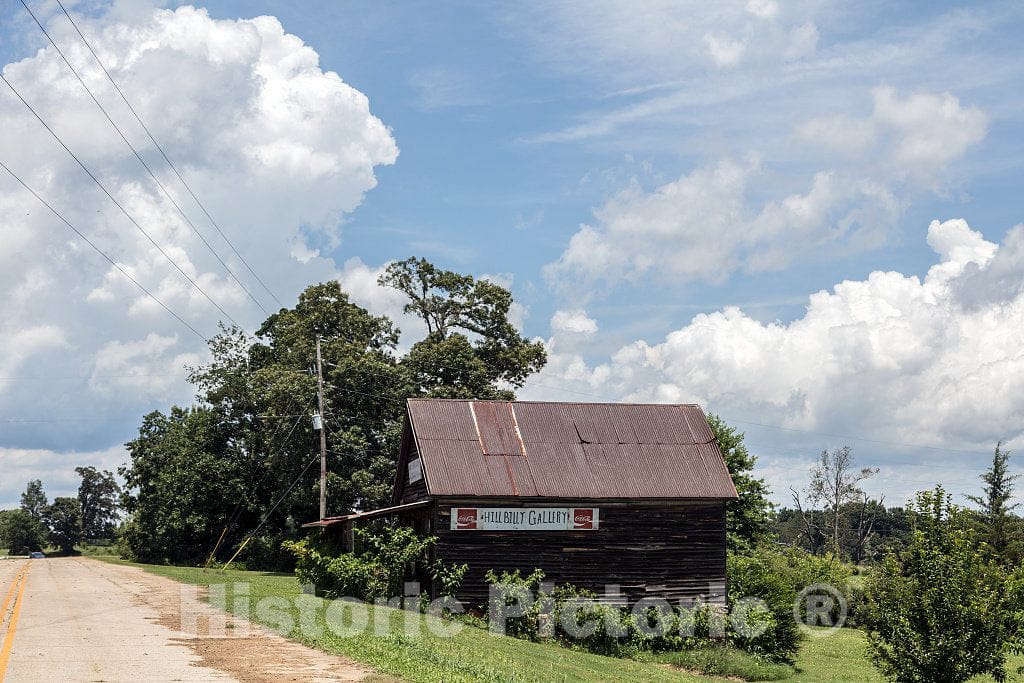 Photograph- This Old, Now Abandoned, Cabin Near Homer, Georgia, was Once a Business Emporium Called The Hillbilly Gallery, Where Whatever was displayed Most Likely had a Country Flavor