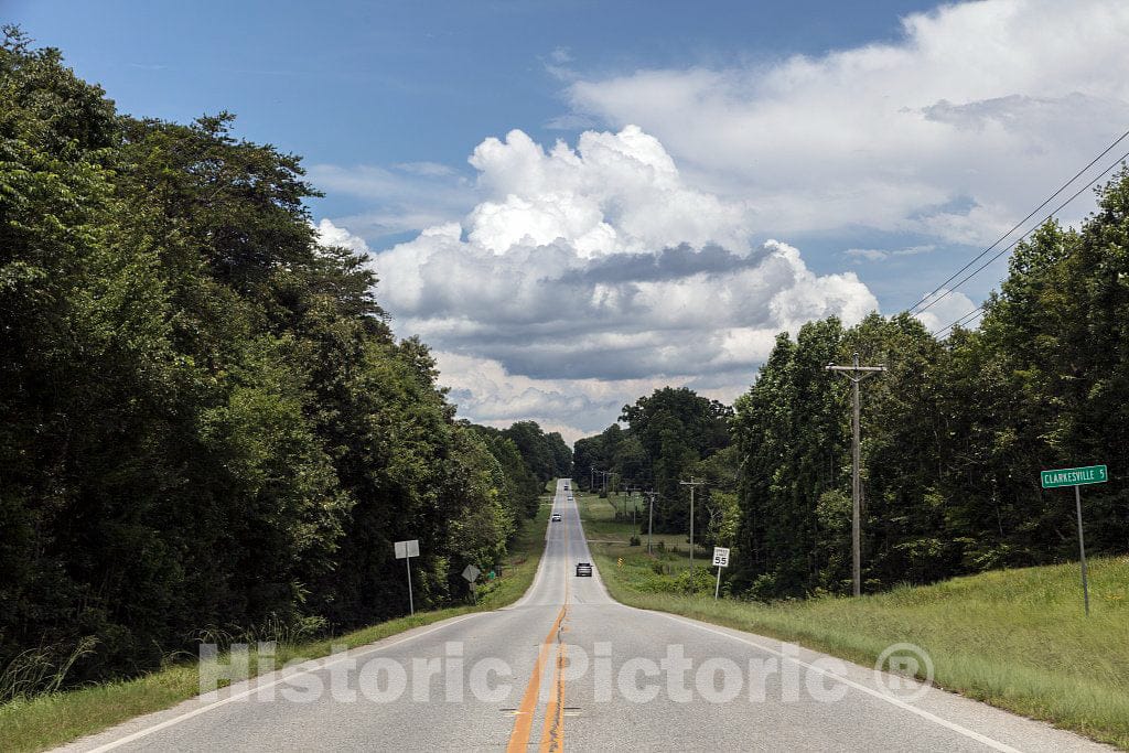 Photo - Clouds roil in the distance near Clarkesville, Georgia- Fine Art Photo Reporduction