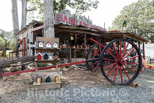 Photo- Scene at The Rustic Bargain Wagon Gift Shop in Morgantown, Georgia 2 Fine Art Photo Reproduction
