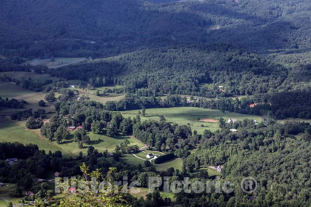 Photo - View of a deep Valley in The Southern Appalachian Mountains of Georgia from The Hal Herrin Overlook on Bell Mountain, high in Towns County, Georgia