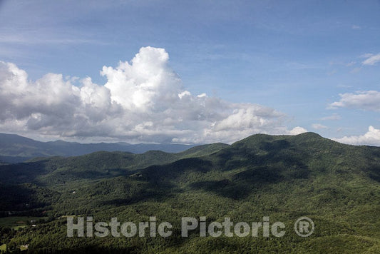 Photo- View of the Southern Appalachian Mountains, looking toward North Carolina, from the Hal Herrin Overlook on Bell Mountain, high in Towns County, Georgia 1 Fine Art Photo