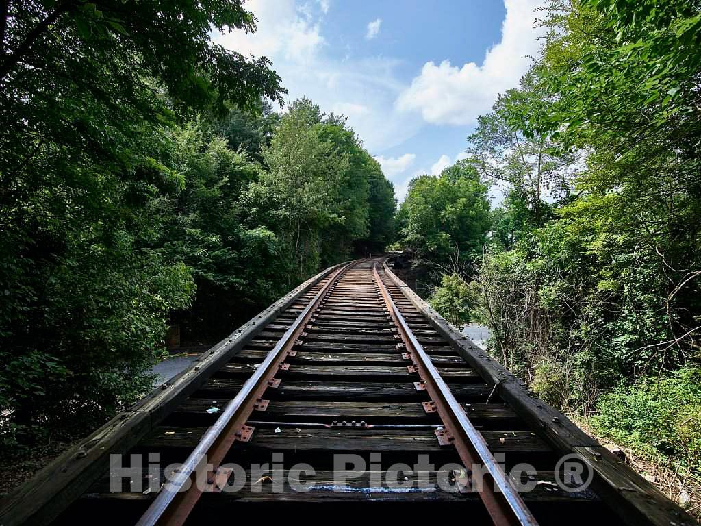 Photo- A Surprising Tourist Attraction in Athens, Georgia: one of Several Wooden Train Trestles, Now Out of Service 1 Fine Art Photo Reproduction