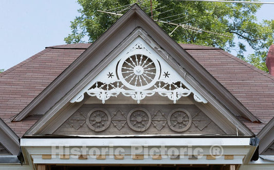 Photo- Ornate Gingerbread Trim on a Victorian House in Jefferson, Georgia 1 Fine Art Photo Reproduction