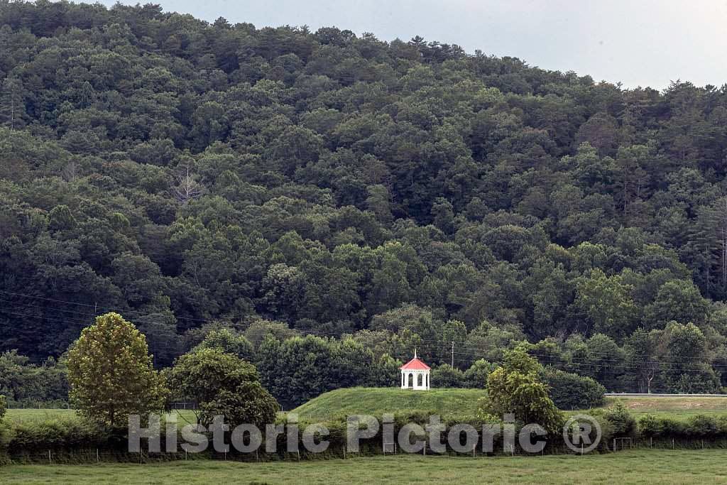 Photo- Gazebo, part of the old Hardman Farm site, atop the Nacoochee Indian cermonial mound in White County, Georgia 1 Fine Art Photo Reproduction