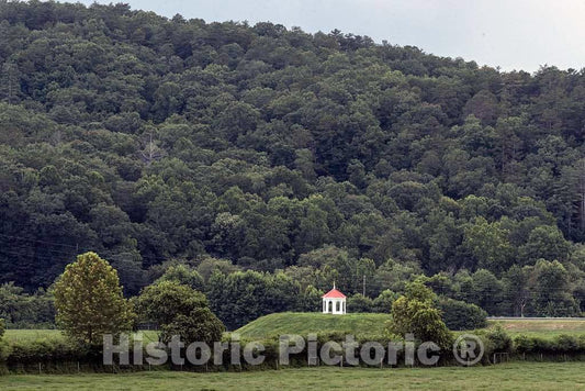 Photo- Gazebo, part of the old Hardman Farm site, atop the Nacoochee Indian cermonial mound in White County, Georgia 1 Fine Art Photo Reproduction
