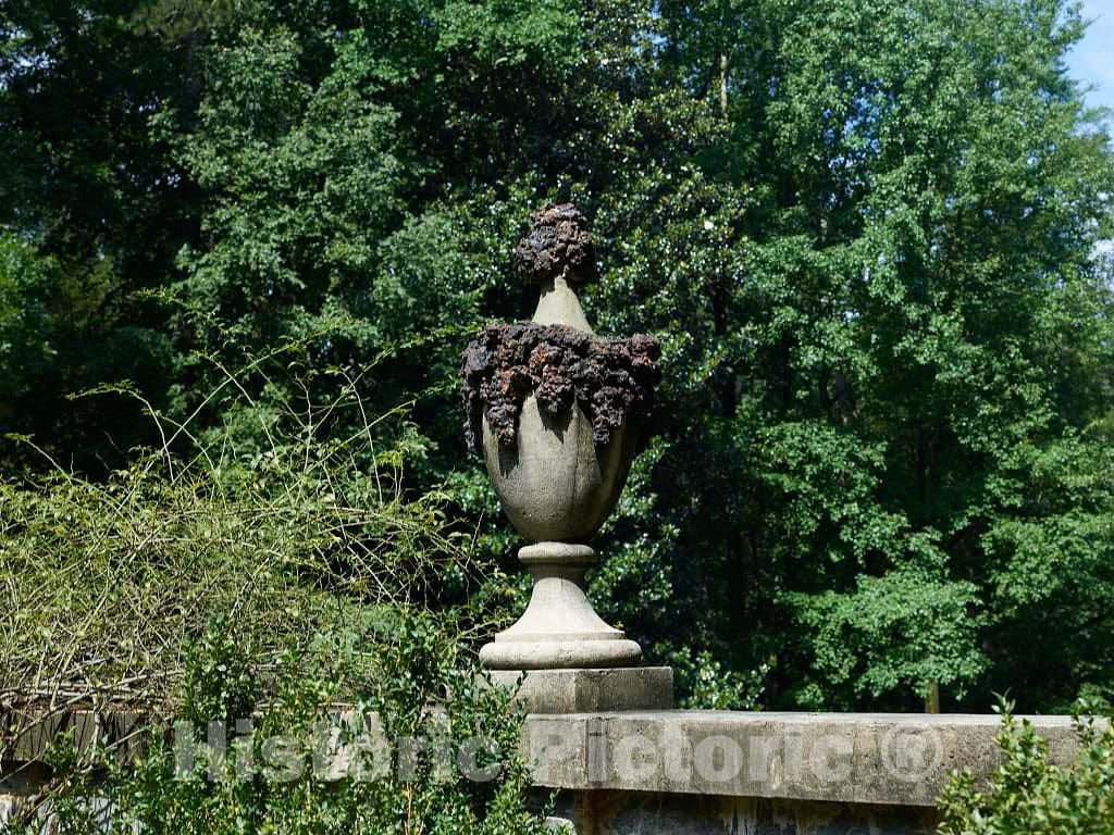 Photo - Garden urn at The Swan House, a Historic House Museum in Atlanta, The Capital City of The Southern U.S. State of Georgia and The state's Largest City