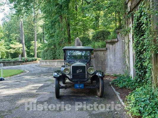 Photo- Model T Ford at The Swan House, a Historic House Museum in Atlanta, The Capital City of The Southern U.S. State of Georgia and The state's Largest City 2 Fine Art Photo