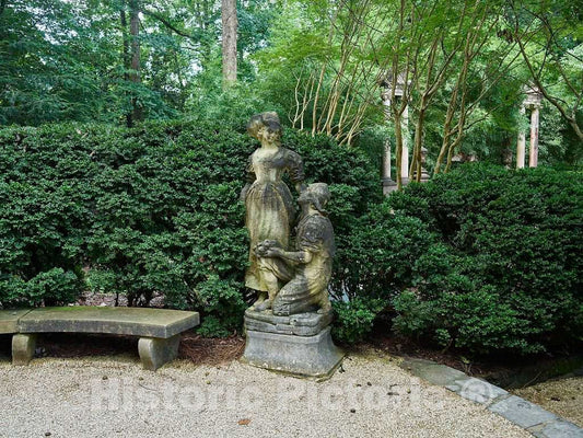 Photo- Garden Sculpture at The Swan House, a Historic House Museum in Atlanta, The Capital City of The Southern U.S. State of Georgia and The state's Largest City 1