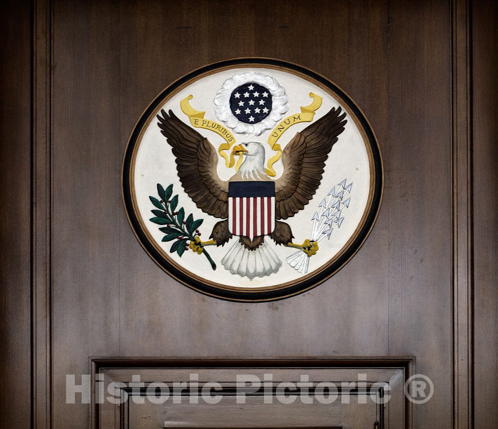 Photo - Great Seal of The United States. United States Post Office and Courthouse, Athens, Georgia- Fine Art Photo Reporduction
