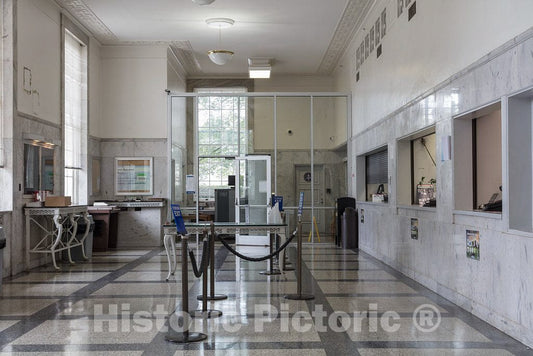 Photo - Lobby. United States Post Office and Courthouse, Athens, Georgia- Fine Art Photo Reporduction