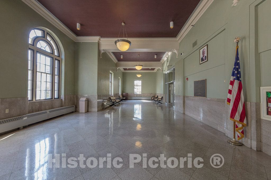 Photo- Lobby. The Ed Jones Federal Building & U.S. Courthouse, Jackson, Tennessee 1 Fine Art Photo Reproduction