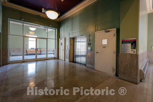 Photo- Lobby. The Ed Jones Federal Building & U.S. Courthouse, Jackson, Tennessee 2 Fine Art Photo Reproduction