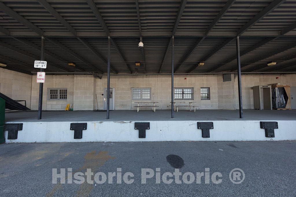 Photo - Loading dock. The Ed Jones Federal Building & U.S. Courthouse, Jackson, Tennessee- Fine Art Photo Reporduction
