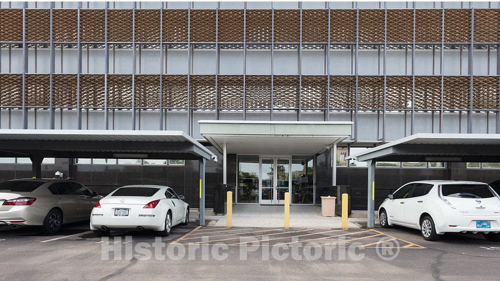 Photo - Rear Entrance. Federal Building and U.S. Courthouse, Phoenix, Arizona- Fine Art Photo Reporduction