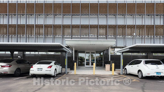 Photo - Rear Entrance. Federal Building and U.S. Courthouse, Phoenix, Arizona- Fine Art Photo Reporduction
