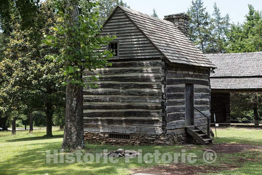 Photo- Cabin at The Old Colonial Village Within The Guilford National Military Park in Greensboro, North Carolina 3 Fine Art Photo Reproduction