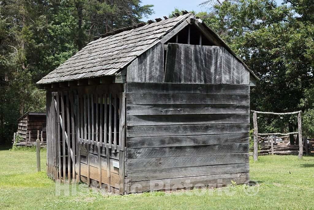 Photo- Cabin at The Old Colonial Village Within The Guilford National Military Park in Greensboro, North Carolina 4 Fine Art Photo Reproduction