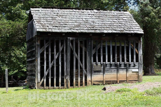 Photo- Cabin at the Old Colonial Village within the Guilford National Military Park in Greensboro, North Carolina 5 Fine Art Photo Reproduction