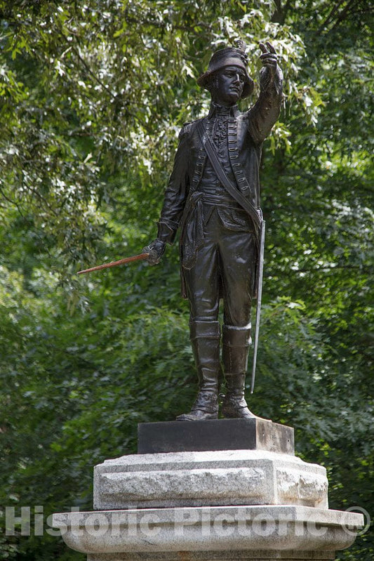 Photo- Monument Honoring North Carolina Troops who Fought Under Major Joseph Winston at The Guilford National Military Park in Greensboro, North Carolina 1 Fine Art Photo