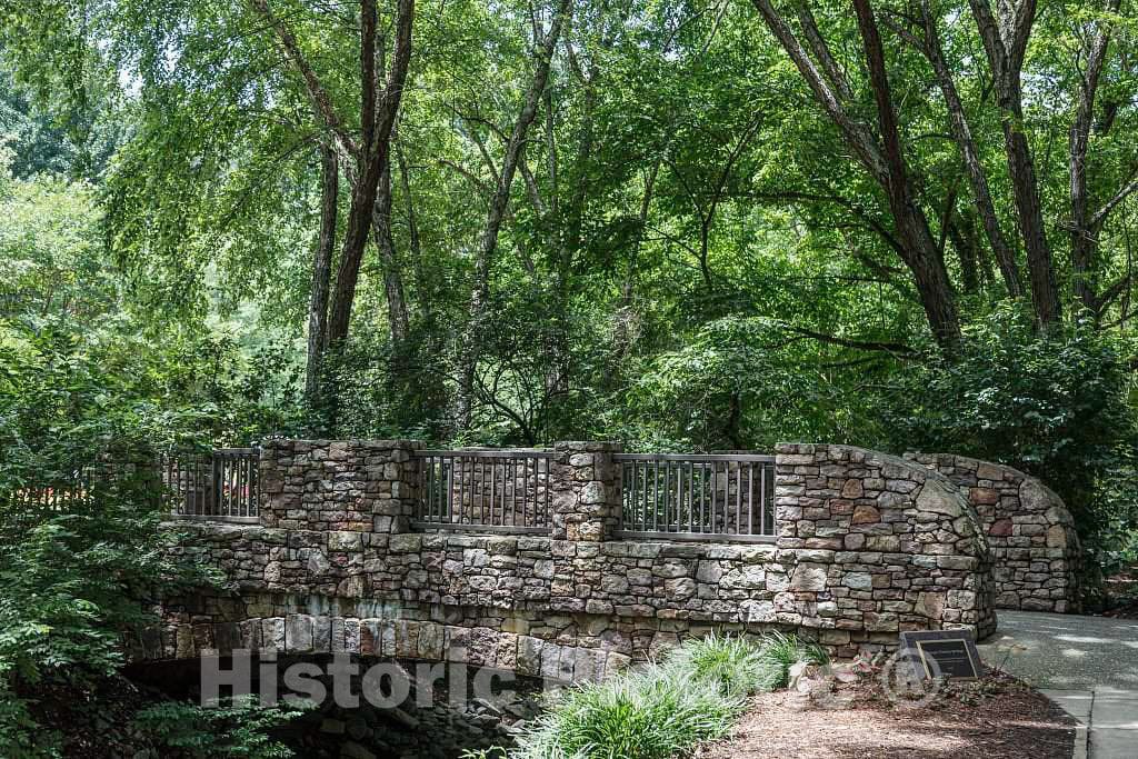Photo - The Tanger Family Stone Bridge at Greensboro, North Carolina's Tanger Family Bicentennial Garden- Fine Art Photo Reporduction