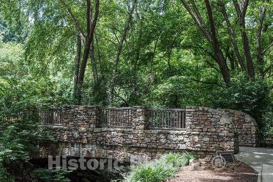 Photo - The Tanger Family Stone Bridge at Greensboro, North Carolina's Tanger Family Bicentennial Garden- Fine Art Photo Reporduction