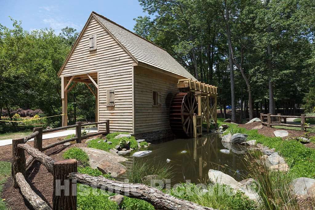 Photo - Old Mill at Greensboro, North Carolina's Tanger Family Bicentennial Garden- Fine Art Photo Reporduction