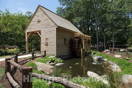 Photo - Old Mill at Greensboro, North Carolina's Tanger Family Bicentennial Garden- Fine Art Photo Reporduction