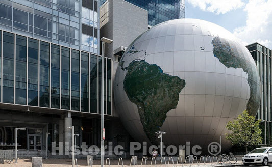 Photo - The Daily Planet, a Multimedia Theater in Raleigh, The Capital City of North Carolina- Fine Art Photo Reporduction