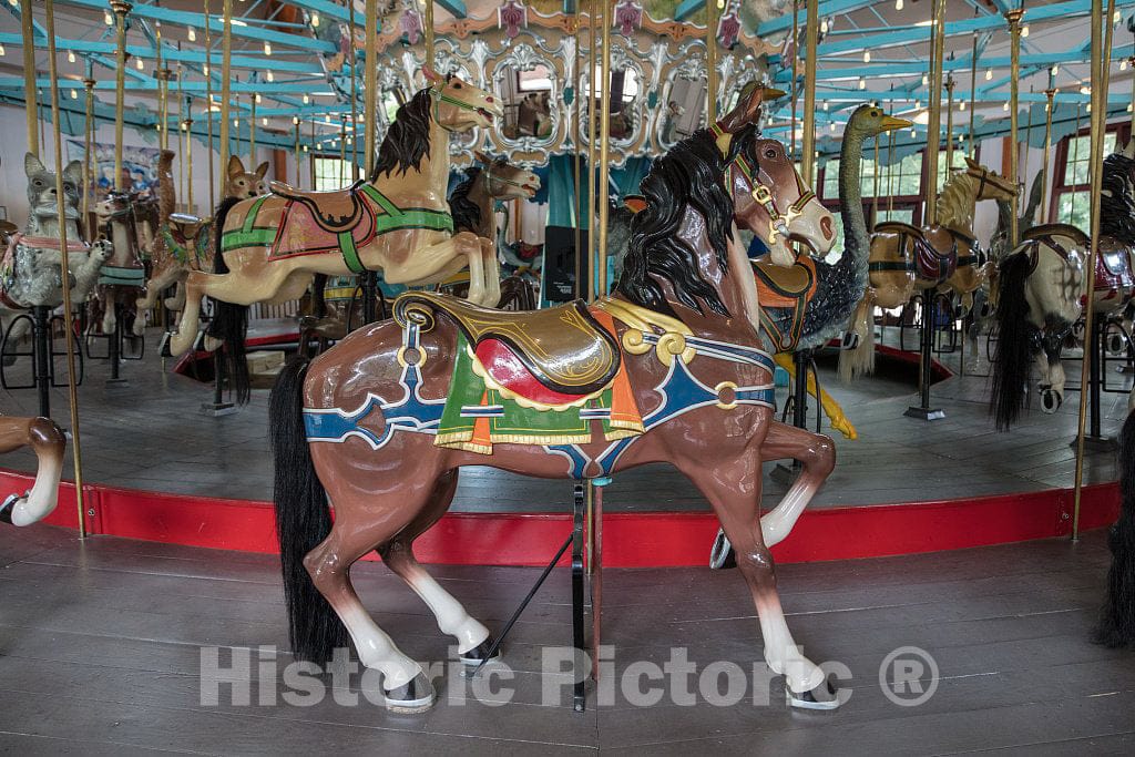 Photo- The Pullen Park Carousel in The Civic Park of The Same Name in Raleigh, The Capital City of North Carolina 2 Fine Art Photo Reproduction
