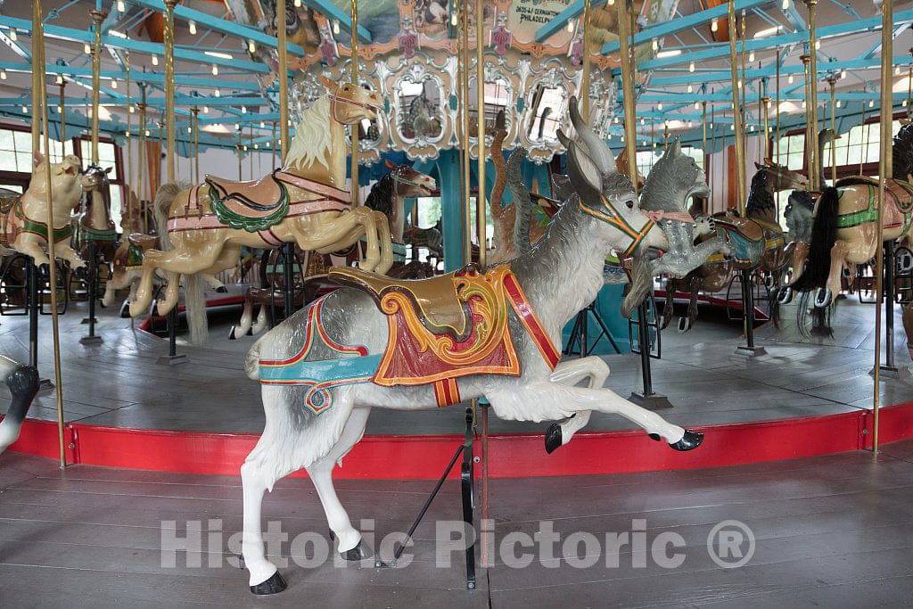 Photo- The Pullen Park Carousel in The Civic Park of The Same Name in Raleigh, The Capital City of North Carolina 3 Fine Art Photo Reproduction