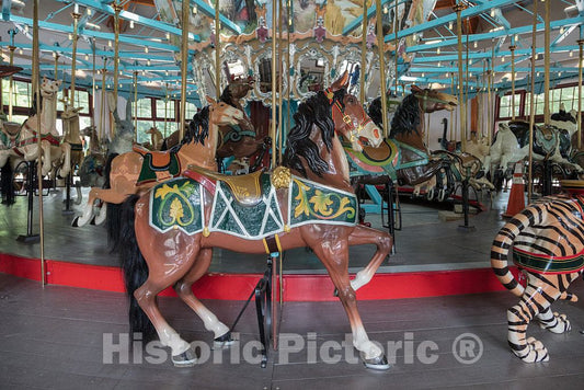 Photo- The Pullen Park Carousel in The Civic Park of The Same Name in Raleigh, The Capital City of North Carolina 6 Fine Art Photo Reproduction