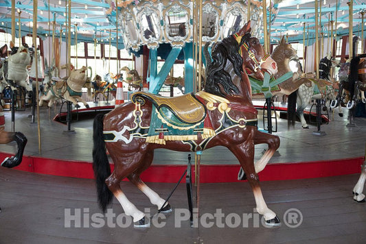 Photo- The Pullen Park Carousel in the civic park of the same name in Raleigh, the capital city of North Carolina 8 Fine Art Photo Reproduction