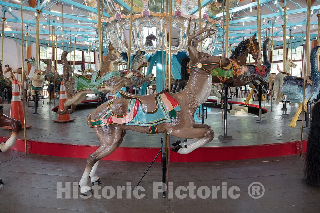 Photo- The Pullen Park Carousel in the civic park of the same name in Raleigh, the capital city of North Carolina 9 Fine Art Photo Reproduction