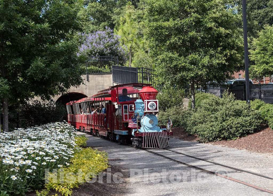 Photo - Novelty Loop Railroad in Pullen Park in Raleigh, The Capital City of North Carolina- Fine Art Photo Reporduction