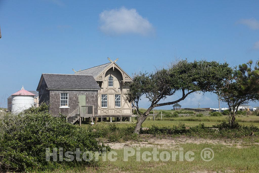 Photo- The Chicamacomico Life-Saving Station in Rodanthe, a Community on Hatteras Island 3 Fine Art Photo Reproduction