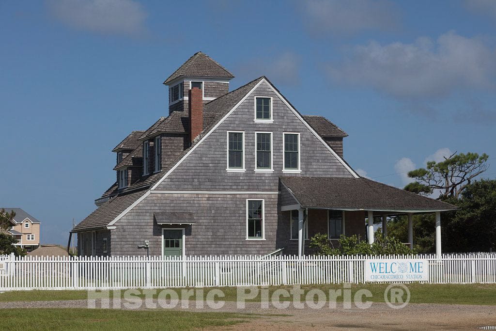 Photo- The Chicamacomico Life-Saving Station in Rodanthe, a Community on Hatteras Island 4 Fine Art Photo Reproduction
