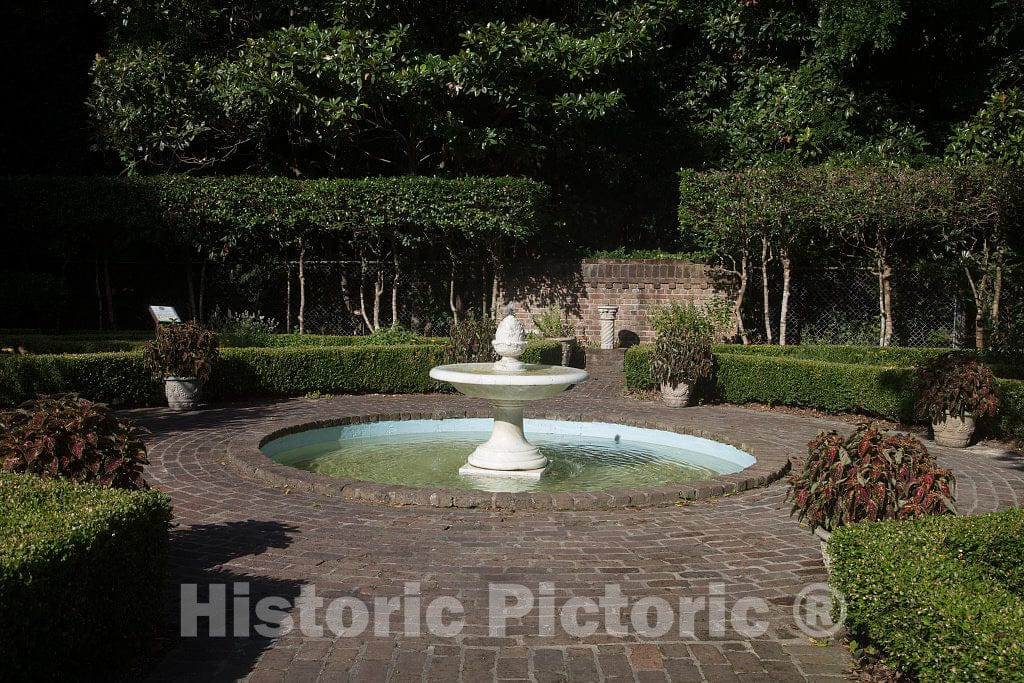 Photo- Garden Element at The Elizabethan Gardens in Manteo, a Community on Roanoke Island in North Carolina's Outer Banks 1 Fine Art Photo Reproduction
