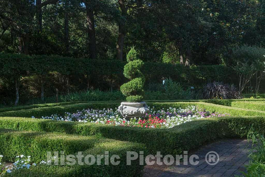 Photo- Garden Element at The Elizabethan Gardens in Manteo, a Community on Roanoke Island in North Carolina's Outer Banks 2 Fine Art Photo Reproduction