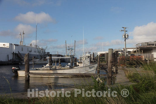 Photo - Small Fishing Boat in Wanchese, an Old Port, which in fact, was The Very First Fishing Village, on Roanoke Island in North Carolina's Outer Banks