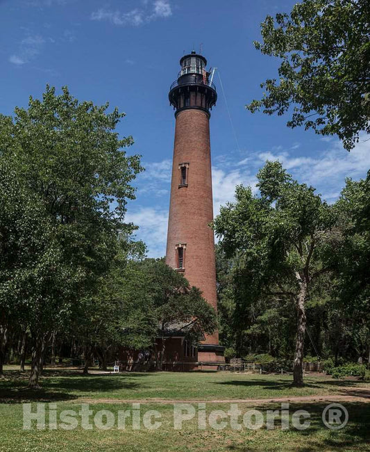 Photo- The 1875 Currituck Beach Light in Corolla, a Community in North Carolina's Outer Banks 2 Fine Art Photo Reproduction