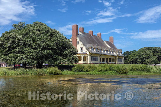Photo- The Whalehead House, Later The Whalehead Club, in Corolla, a Community in North Carolina's Outer Banks 1 Fine Art Photo Reproduction