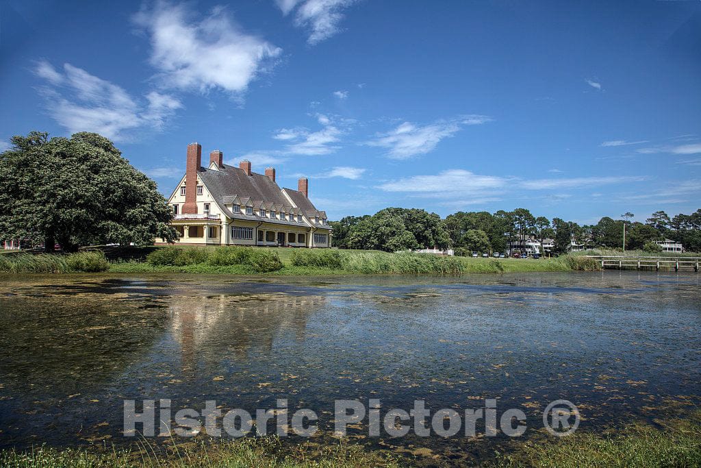 Photo- The Whalehead House, Later The Whalehead Club, in Corolla, a Community in North Carolina's Outer Banks 2 Fine Art Photo Reproduction