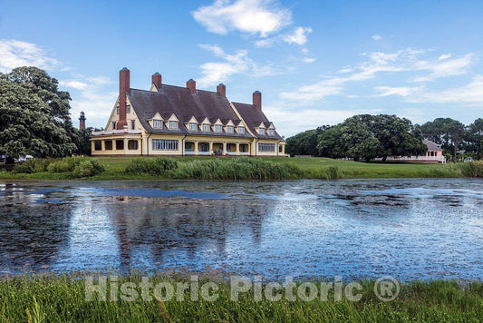 Photo- The Whalehead House, Later The Whalehead Club, in Corolla, a Community in North Carolina's Outer Banks 3 Fine Art Photo Reproduction
