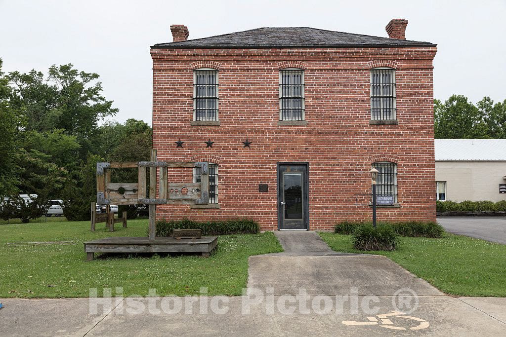 Photo - Just for Fun (and Tourist Photos), Officials in Camden County, North Carolina, Put an Old-Style Pillory Outside The Vintage County Jail in Camden