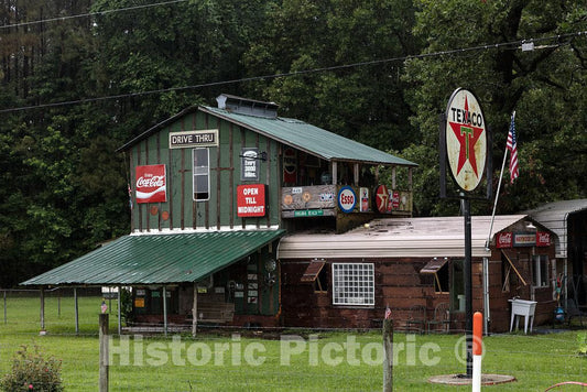Photo- The Owner of Adam's Place, Near Washington in Beaufort County, North Carolina, is Obviously a Sign Collector 1 Fine Art Photo Reproduction