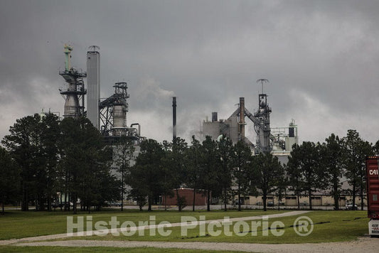 Photo - Smoke billows from an International Paper Mill in New Bern, North Carolina- Fine Art Photo Reporduction