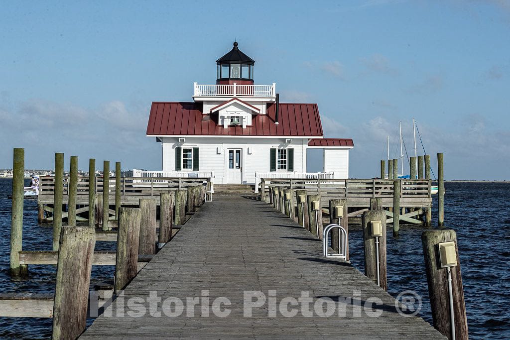 Photo- The Roanoke Marshes Lighthouse in Manteo, a Community on Roanoke Island in North Carolina's Outer Banks 1 Fine Art Photo Reproduction