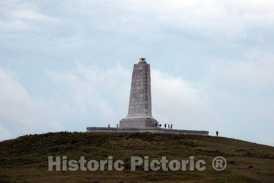Photo - Clouds Settle Above The Wright Brothers National Memorial and its Visitors in Kill Devil Hills, North Carolina- Fine Art Photo Reporduction